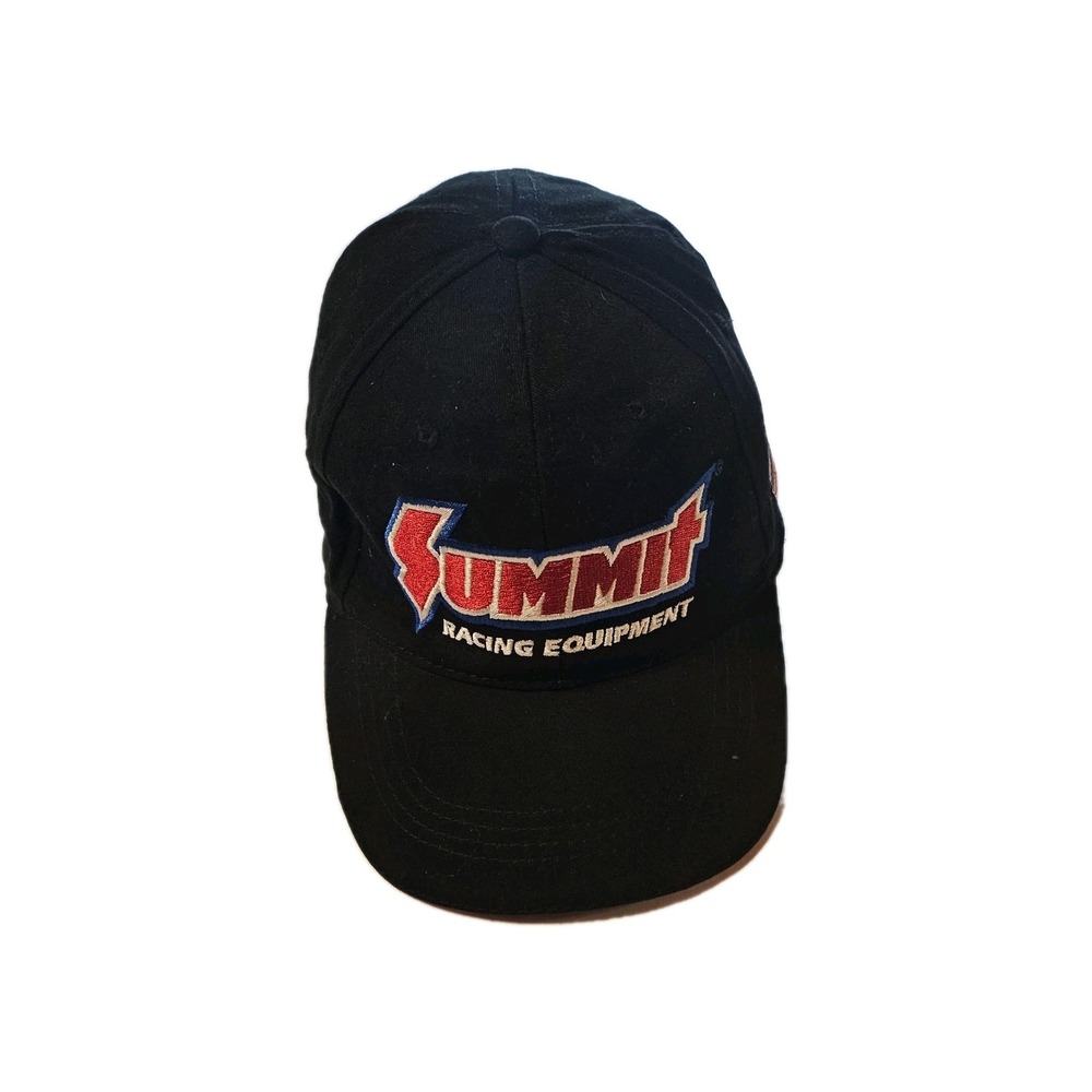 Summit Racing Equipment Ball Cap One Size Fits Most Black With American Flag